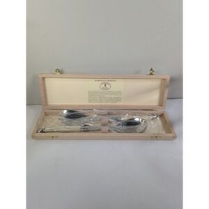 Laguiole Faux Ivory Salad Servers Serving Set New